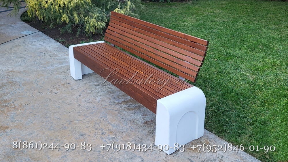 Парковые диваны бетонные