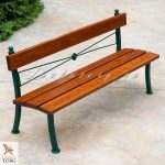 Скамья из лиственницы парковая