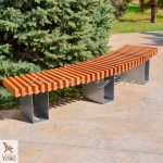 СМПлв-рБ скамейка радиусная без спинки Скамейки радиусные без спинки