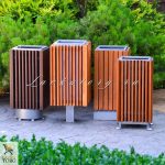 УМл-60, УМл-70, УМл-80 серия урн на разных основаниях Урны уличные из дерева и металла квадратные