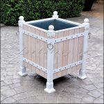 КМлб-2 люкс - Кашпо уличные большие серии ЛЮКС Кашпо уличные из дерева и металла большие