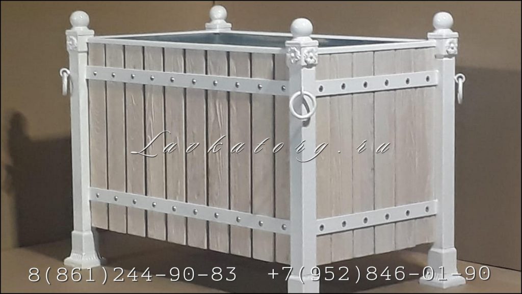 Кашпо прямоугольной формы КМлб-2П люкс