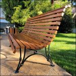 Скамья парковая с высокой спинкой СК16сл-2В