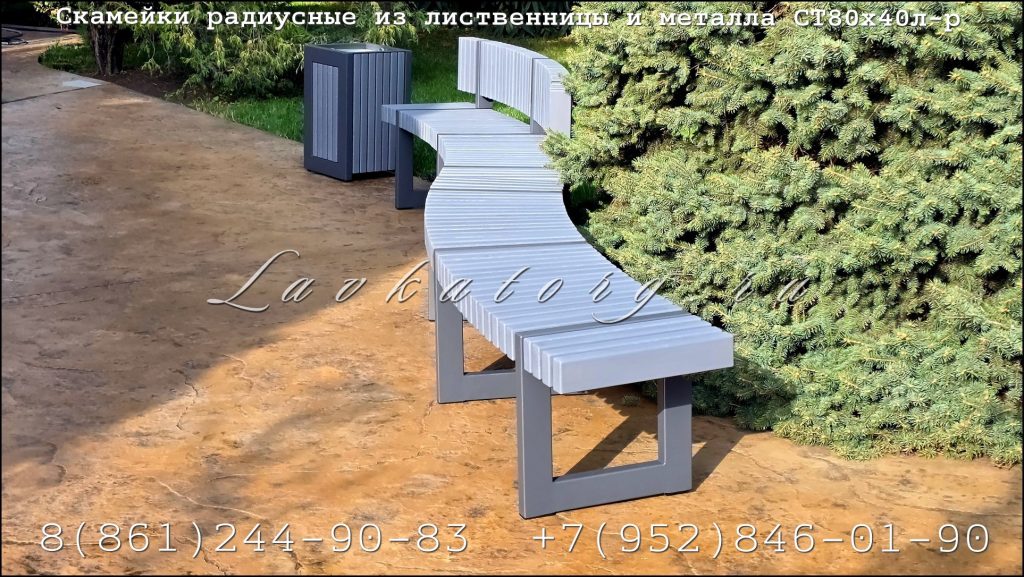 Скамейки со спинкой и без спинки в комплекте парковой мебели от ЛАВКАТОРГ