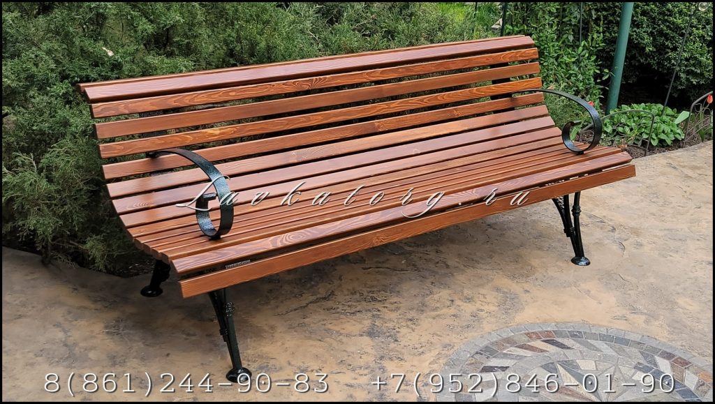 СК16л-2П скамейки с подлокотниками Скамья парковая с подлокотниками СК16л-2п