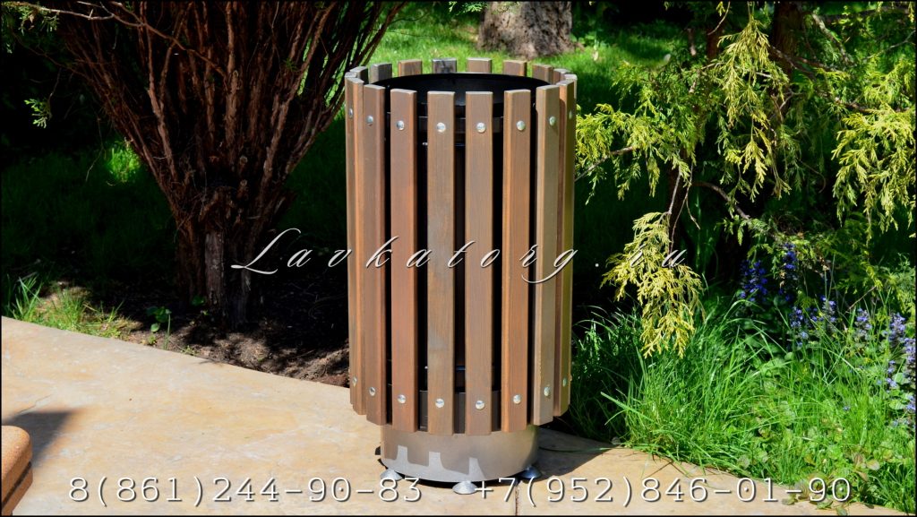 Урны из дерева и металла 35 литров