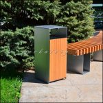 Урны 72 литра уличные с крышкой